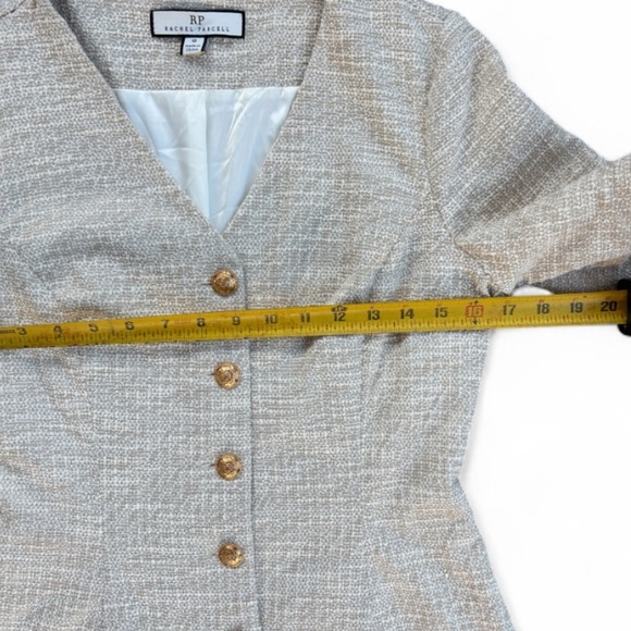 Rachel Parcell Cream Button-Front Mini Dress - Picture 6 of 7